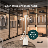 SIMSS® Prestige – Verticale Kledingstomer – 2,45L – 2000W | Beige
