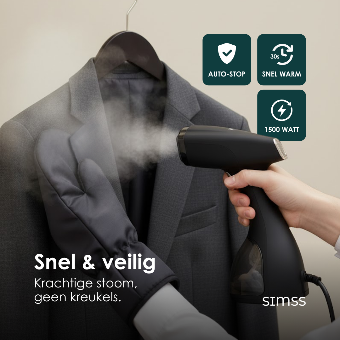 SIMSS® Elegance - Handstomer - 300ML - 1500W | Zwart