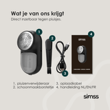 SIMSS® 2-in-1 Pluizenverwijderaar – Voor Kleding & Interieur