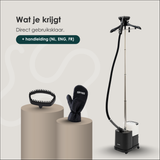 SIMSS® Prestige Max – Verticale Kledingstomer – 4L – 2200W | Zwart