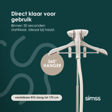 SIMSS® Prestige Max – Verticale Kledingstomer – 4L – 2200W | Beige