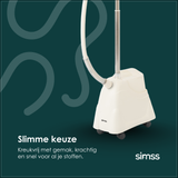 SIMSS® Prestige – Verticale Kledingstomer – 2,45L – 2000W | Beige